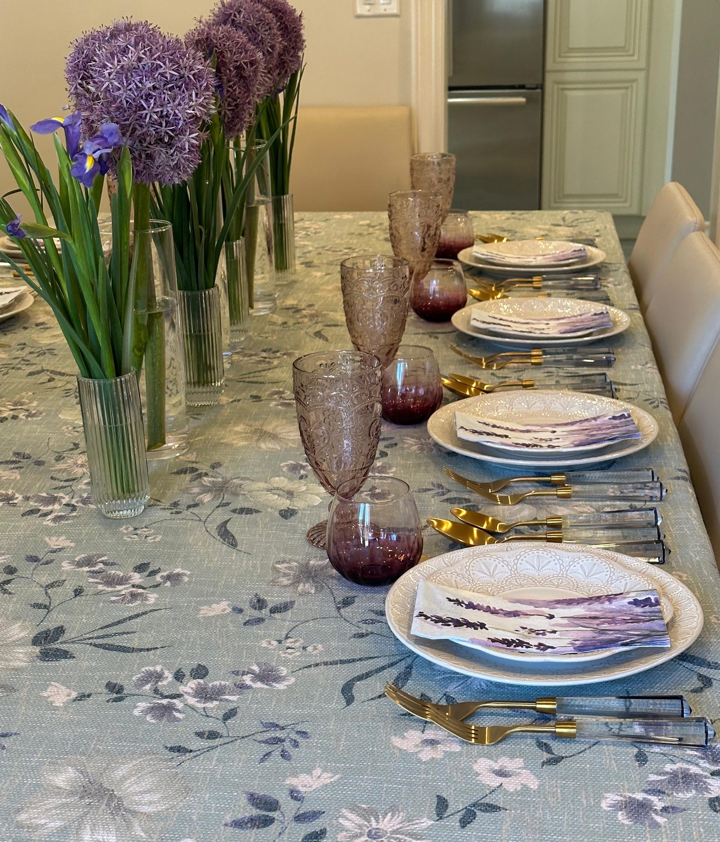 Sage Floral with lavender