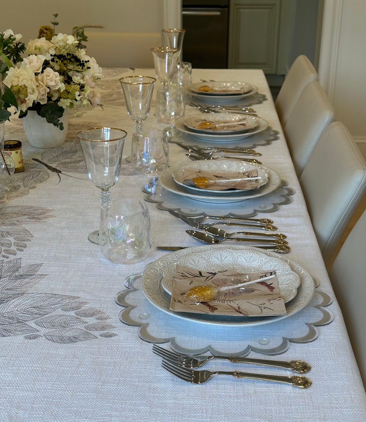 Mixed Metal Butterflies (down center)