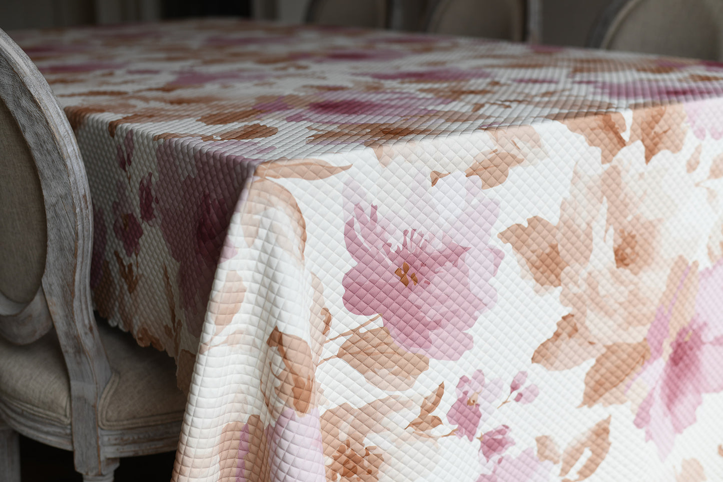 Quilted Pink/Camel Floral
