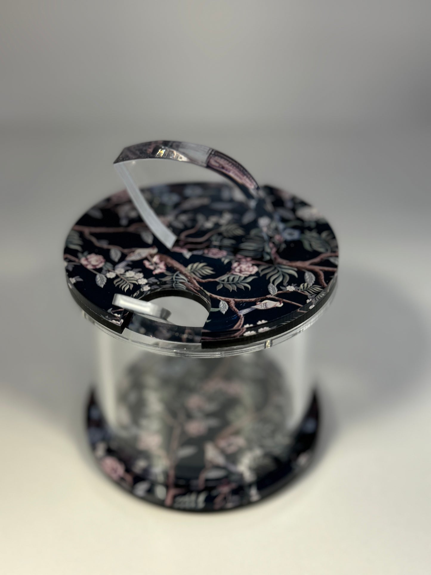 Navy Chinoiserie Honey Dish