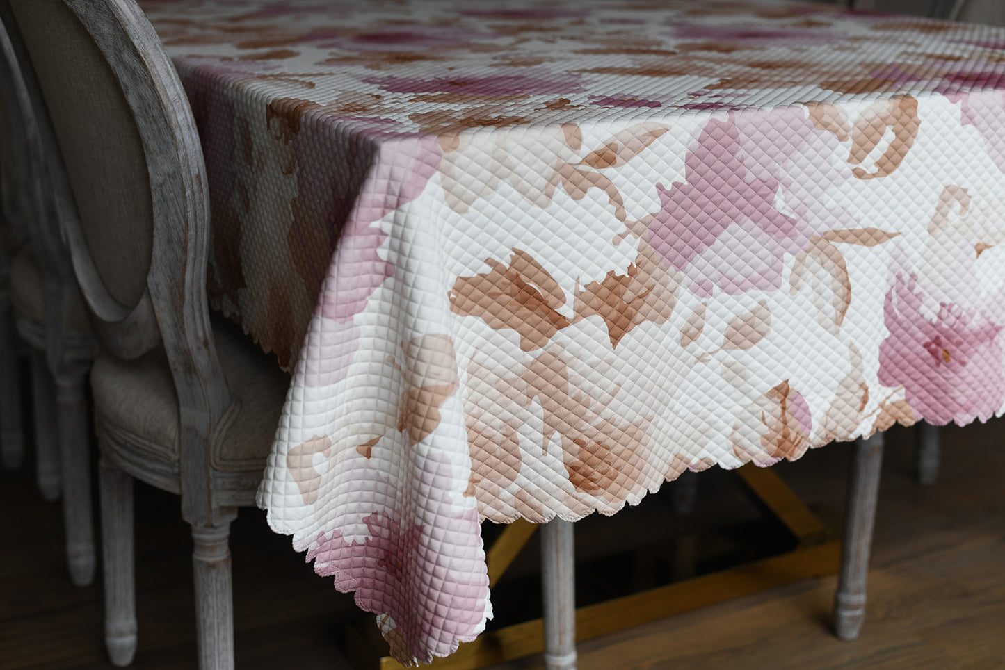 Quilted Pink/Camel Floral