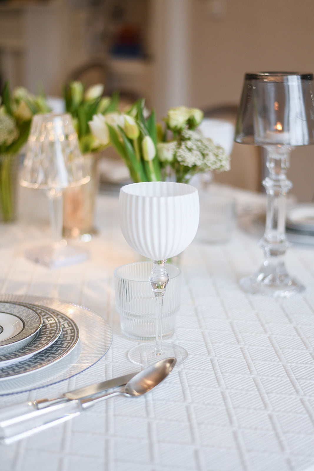 Diamond Textured Soft Cloth with Scallop