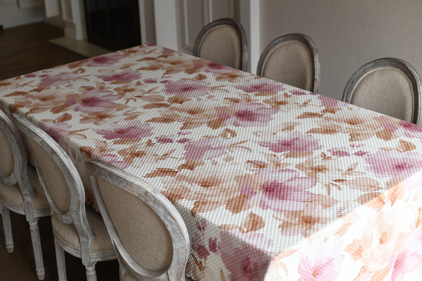 Quilted Pink/Camel Floral