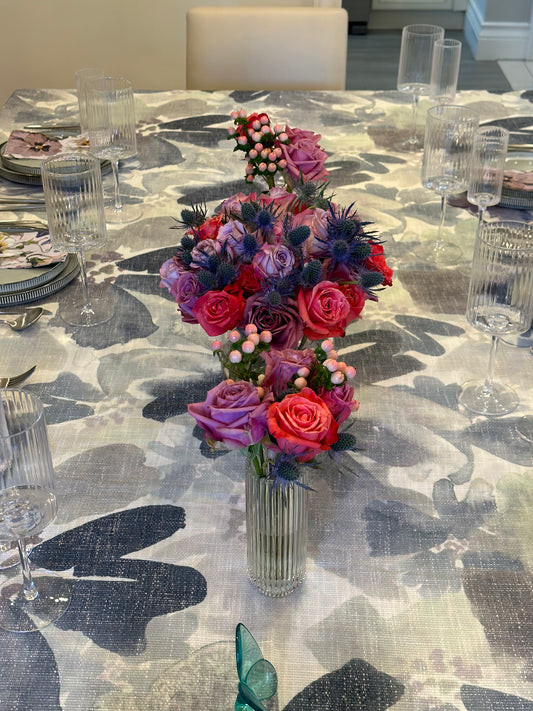 Burlap Shades of Purple Watercolor