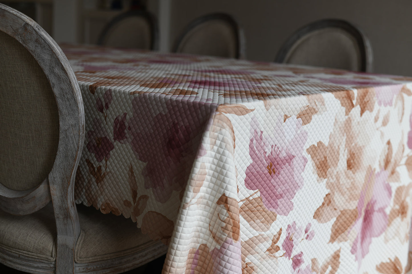 Quilted Pink/Camel Floral