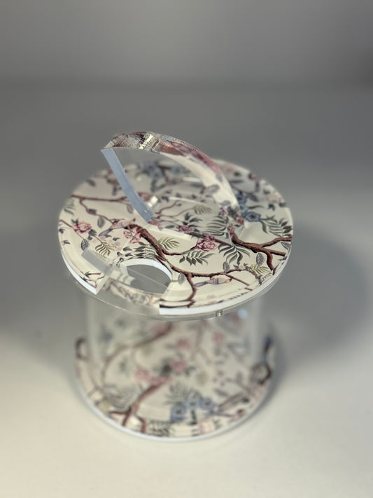 Colorful Chinoiserie Honey Dish