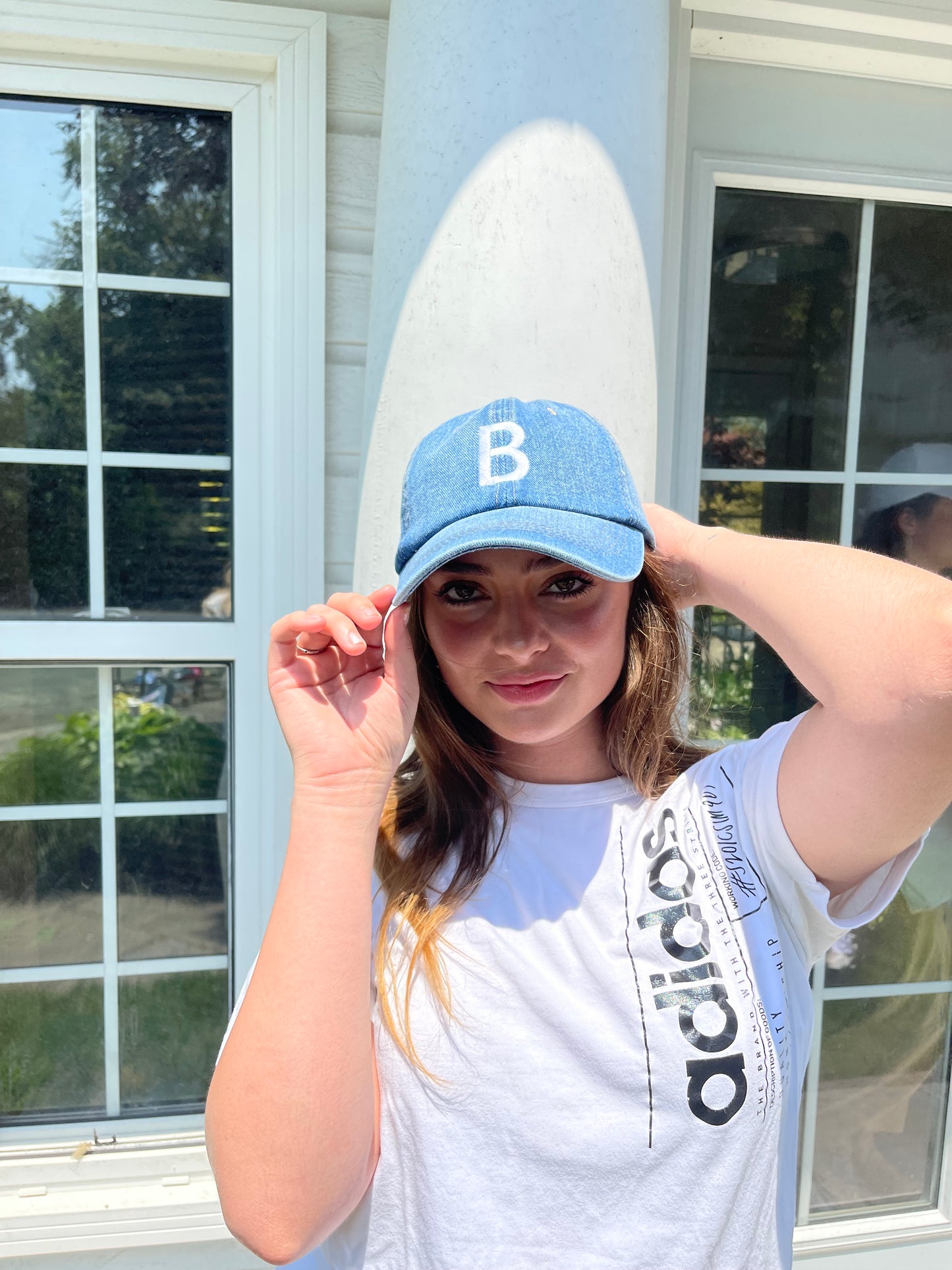 Varsity Denim “B” Cap