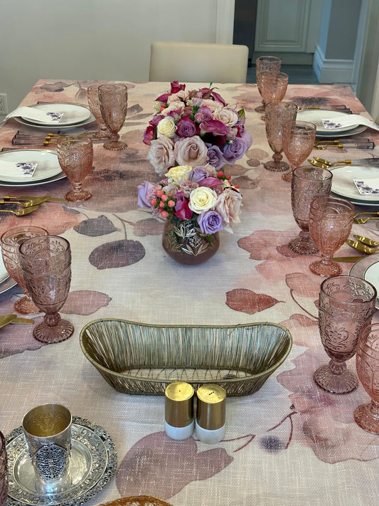 September Florals- Burlap