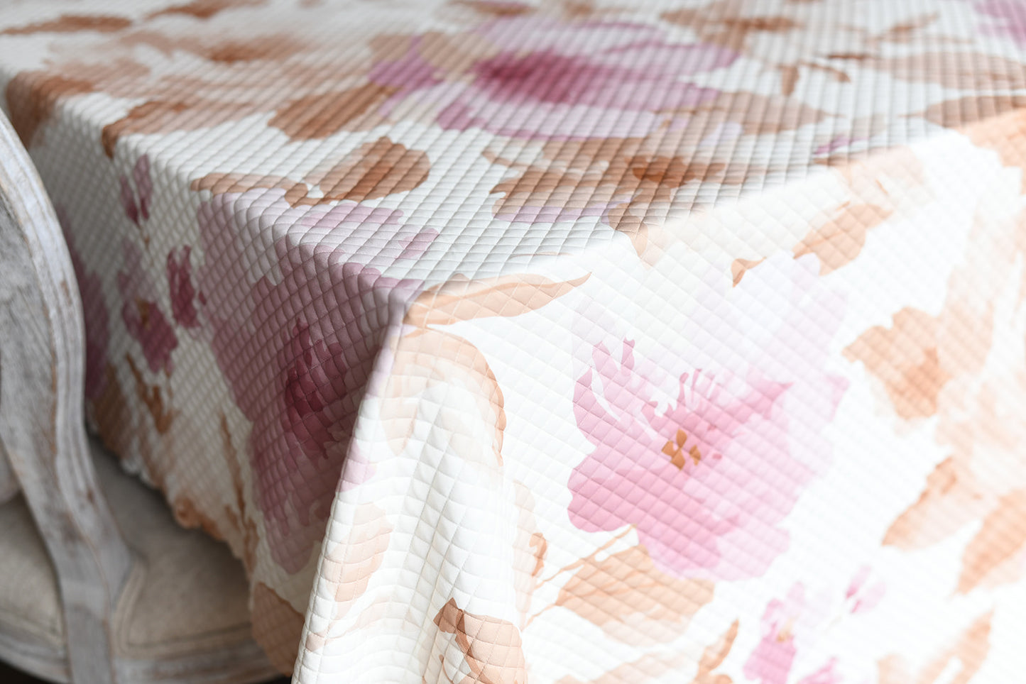 Quilted Pink/Camel Floral