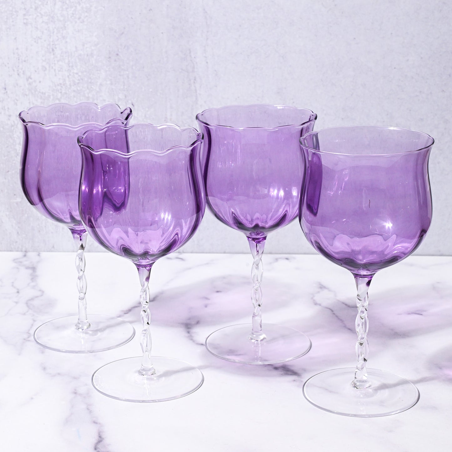 Flower Spiral Glass