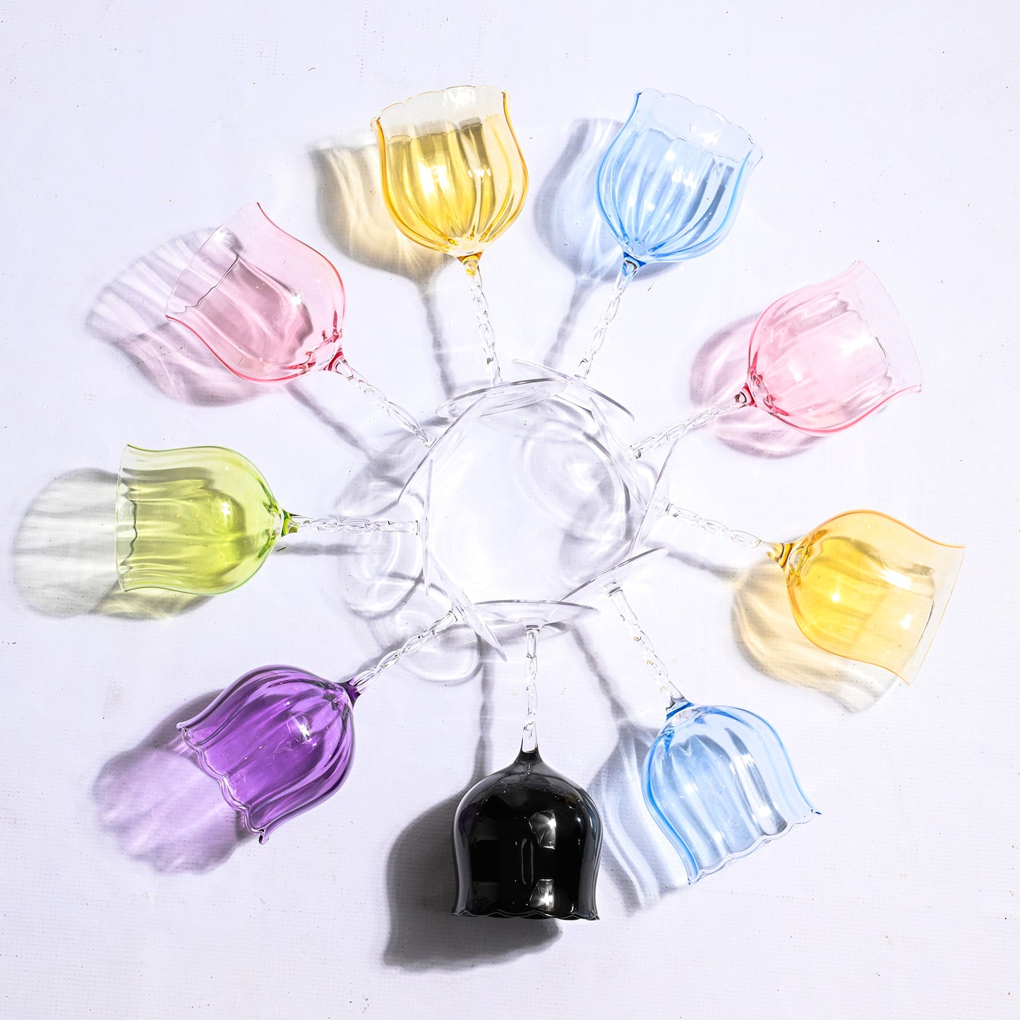 Flower Spiral Glass