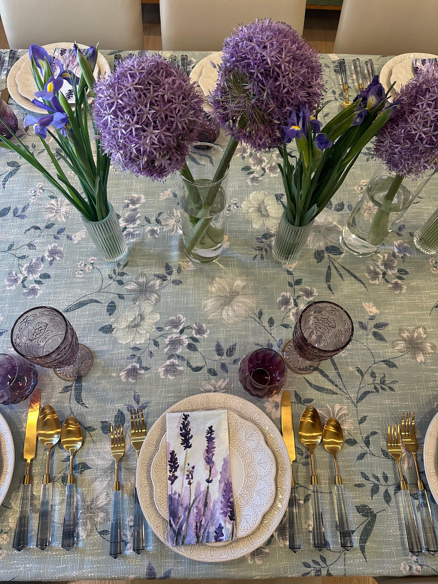 Sage Floral with lavender
