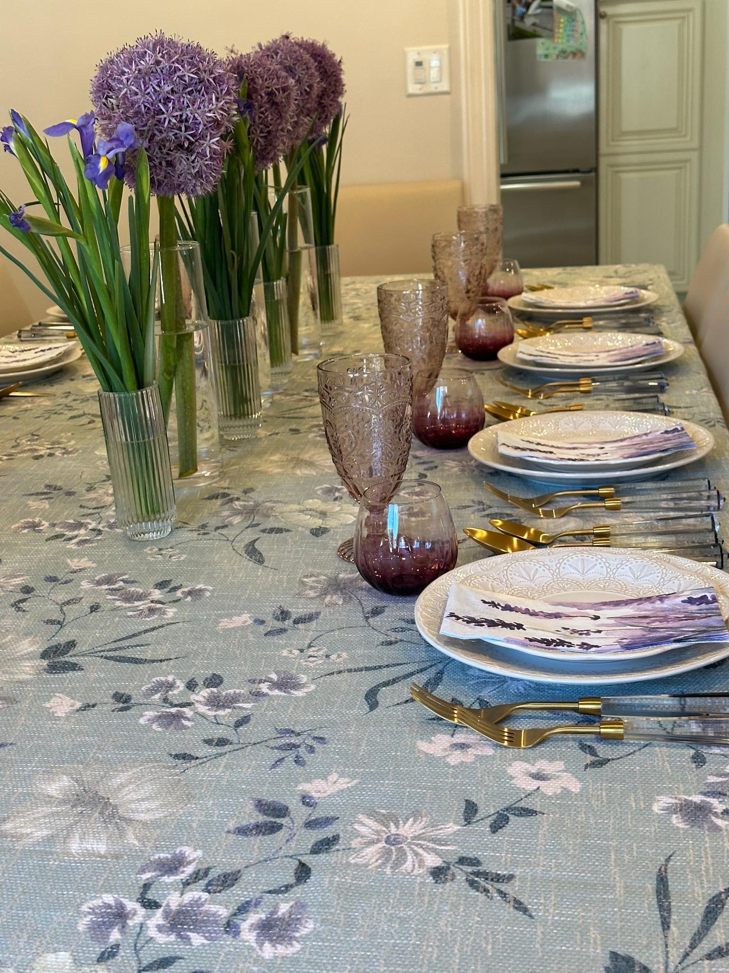 Sage Floral with lavender