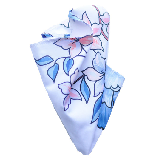 Blue Botanical Reusable Napkin