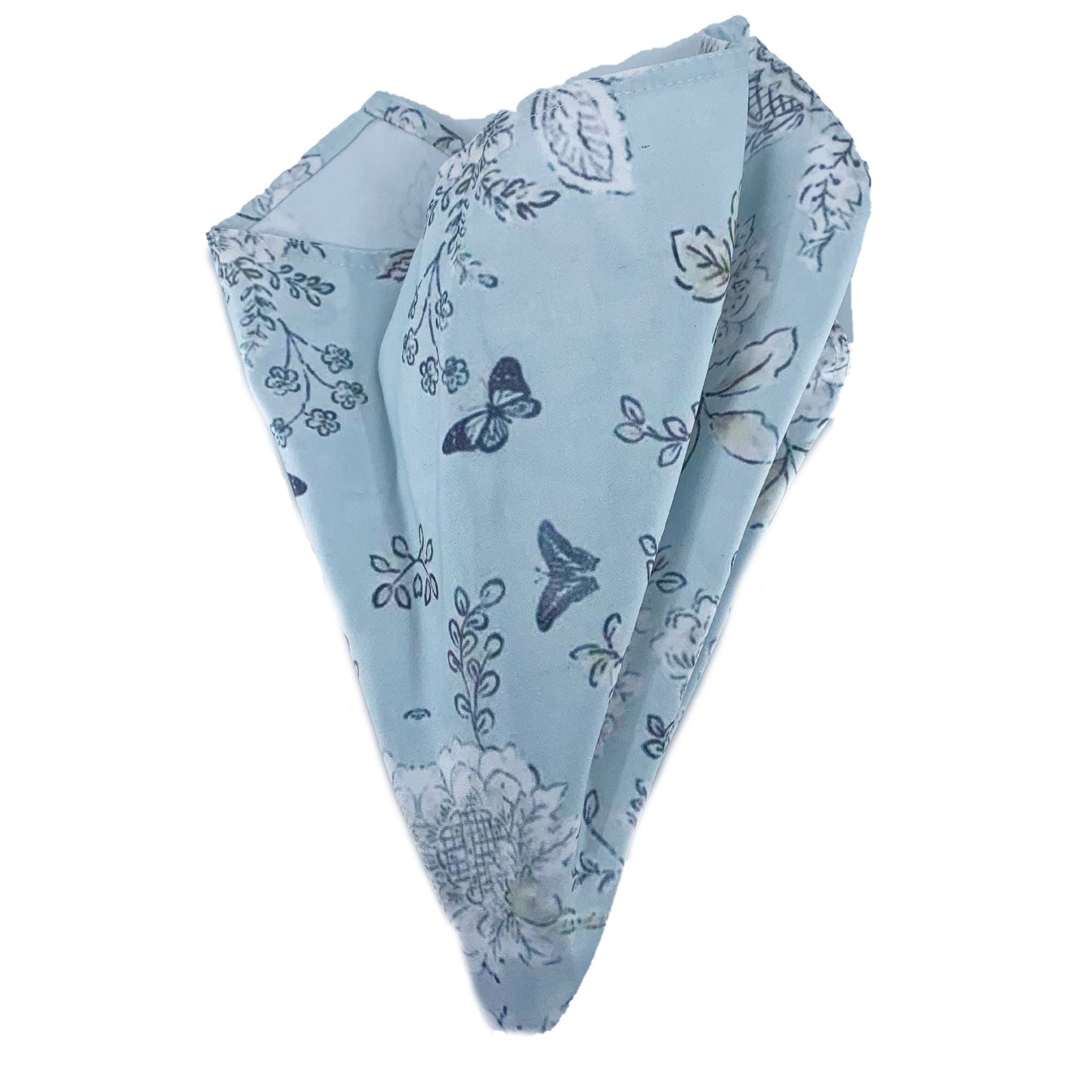 Soft Blue Vintage Toile Reusable Napkin