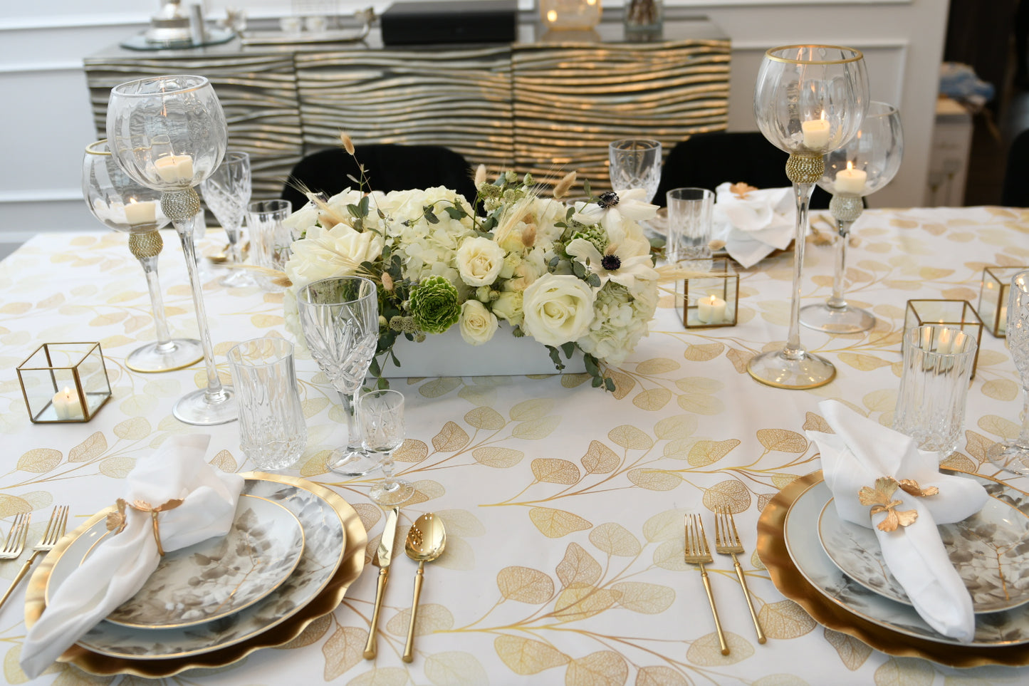 Gold Leaf Luxe Dressy Fabric