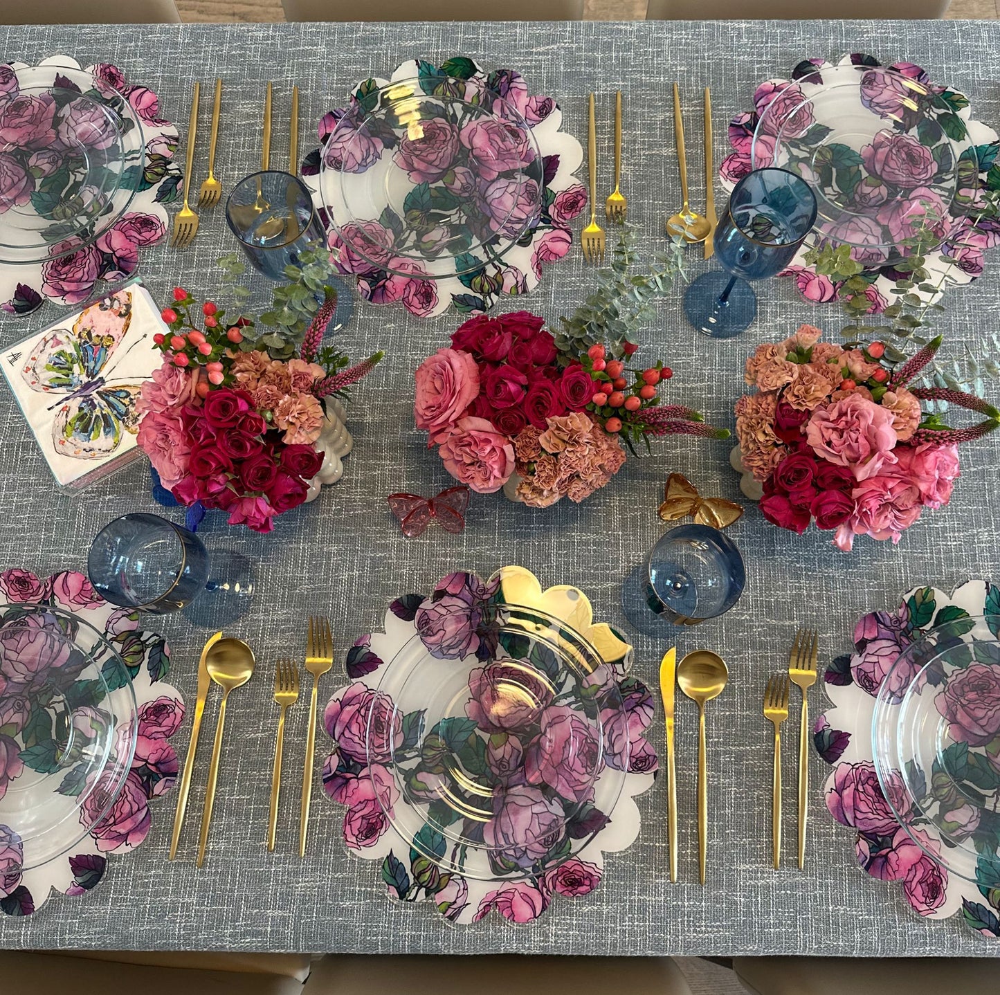 Solid: Pretty Blue (Denim) Burlap