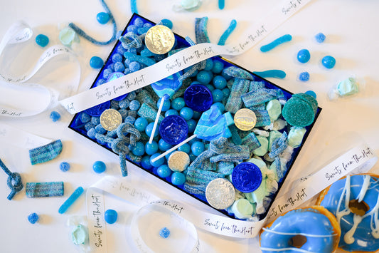 Blue Chanukah Candy Tray