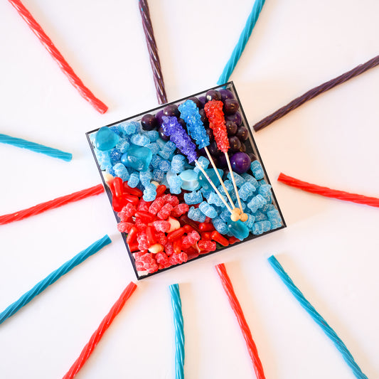 Jewel Tones MM candy tray + Can