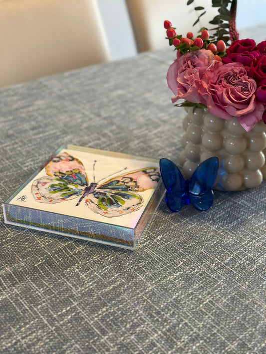 Solid: Pretty Blue (Denim) Burlap