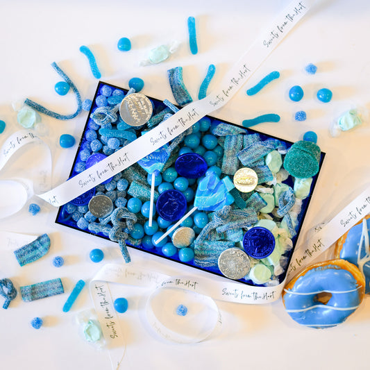 Blue Chanukah Candy Tray