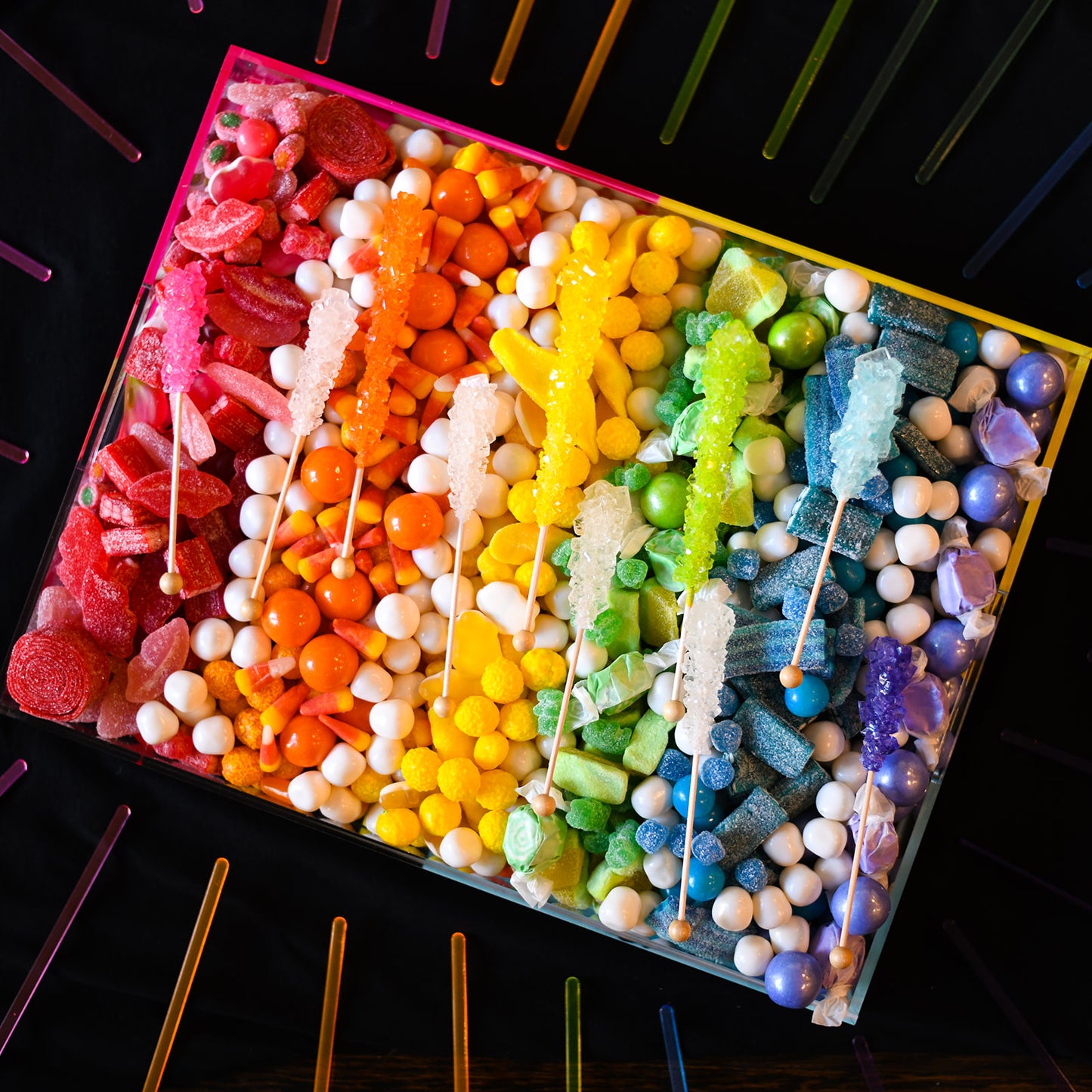 Mega Party Tray with Luxe Lucite