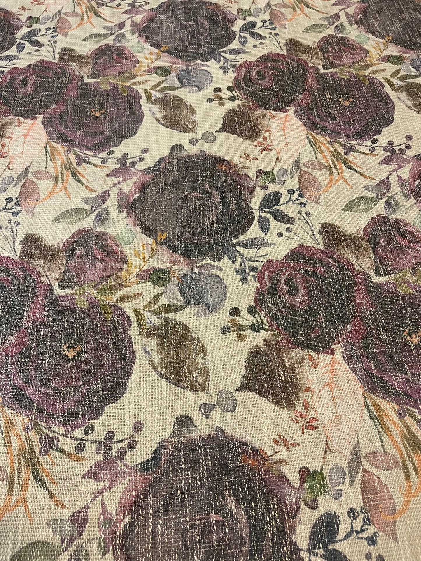 Purple Flower Burlap