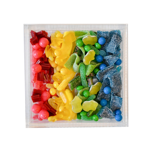 Square lucite Signature Rainbow Tray 1