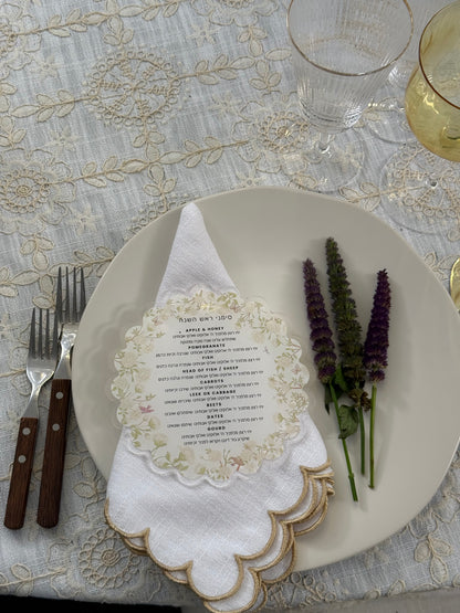 Scallop Linen Napkin (Set of 4)