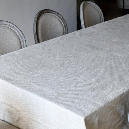 Basketweave Velour-White Quartz