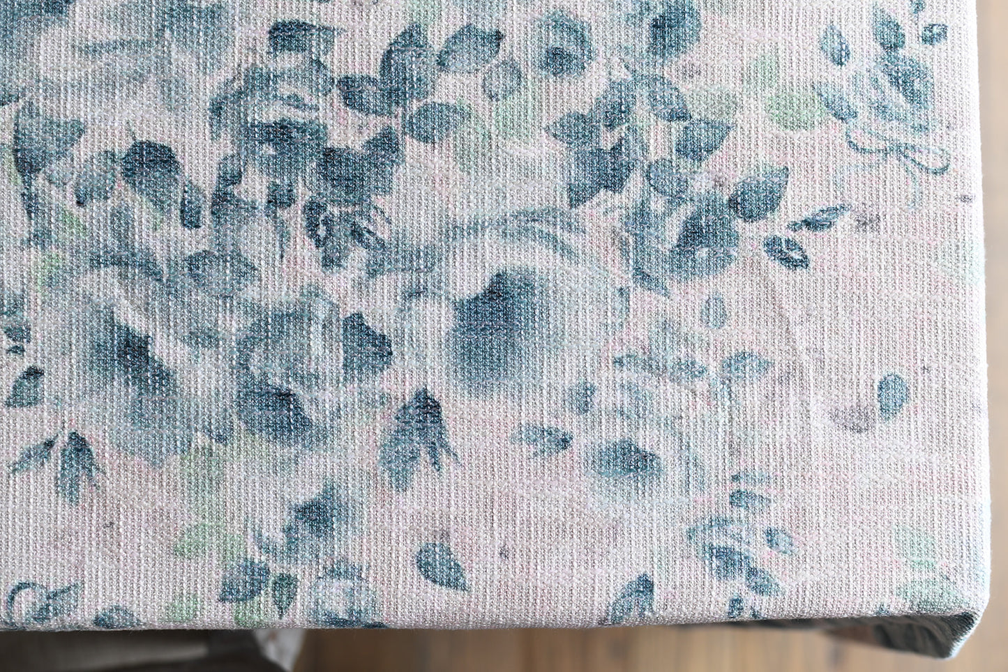 Blue Green Nude Florals (burlap)
