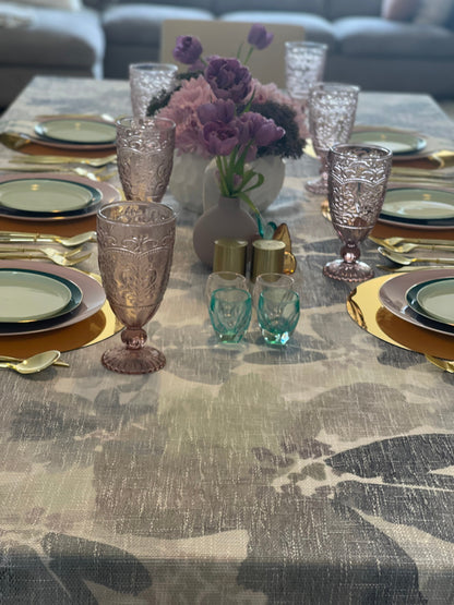 Burlap Shades of Purple Watercolor