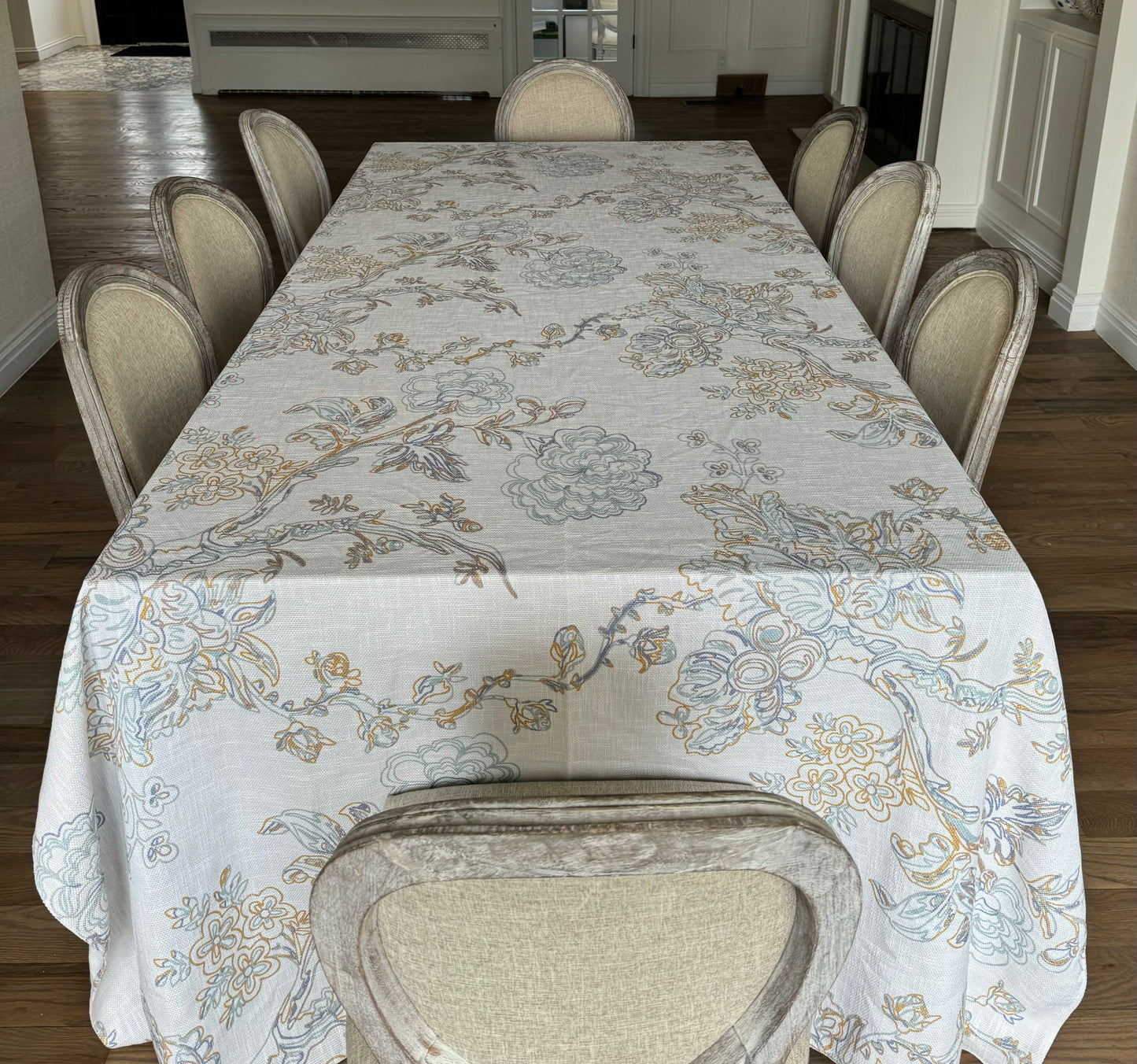 Dreamy Beach Floral Burlap