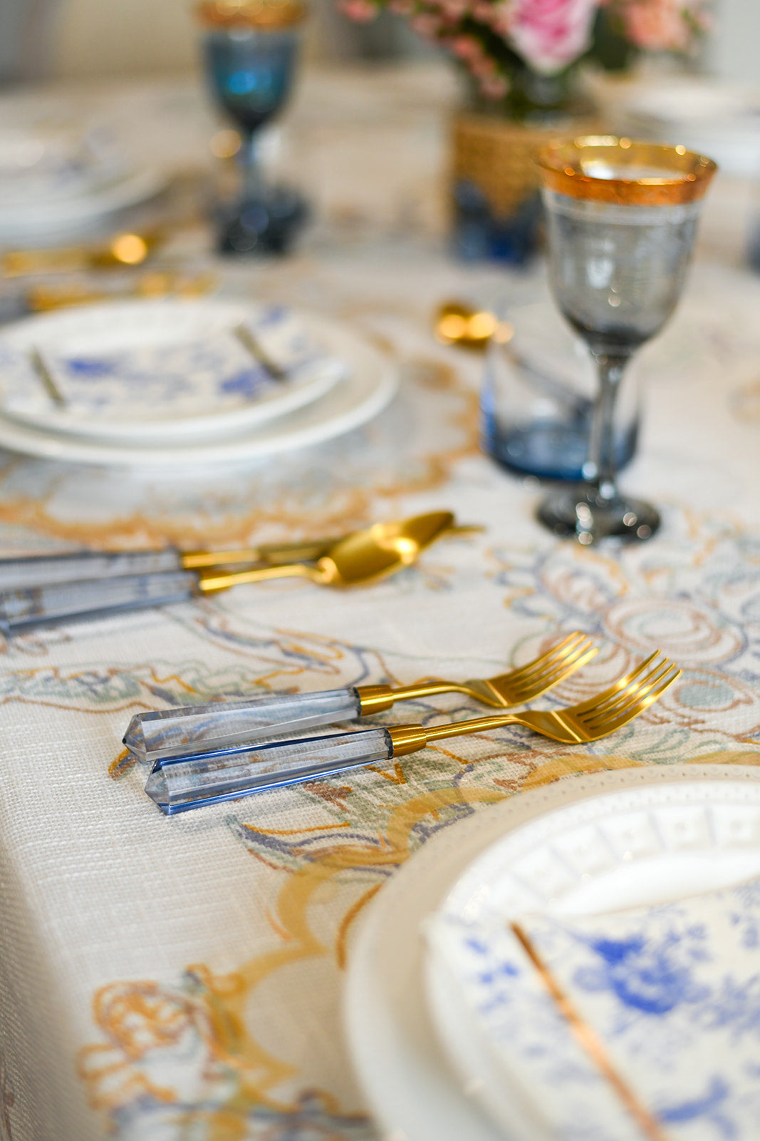 Dreamy Beach Floral Burlap