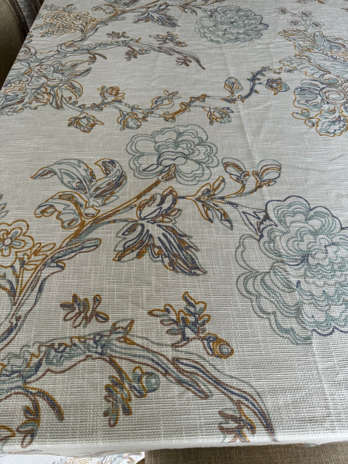 Dreamy Beach Floral Burlap