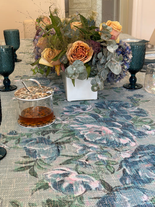 Green x Green floral design (down center)
