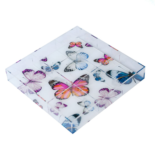 Colorful Butterflies Sectional Tray