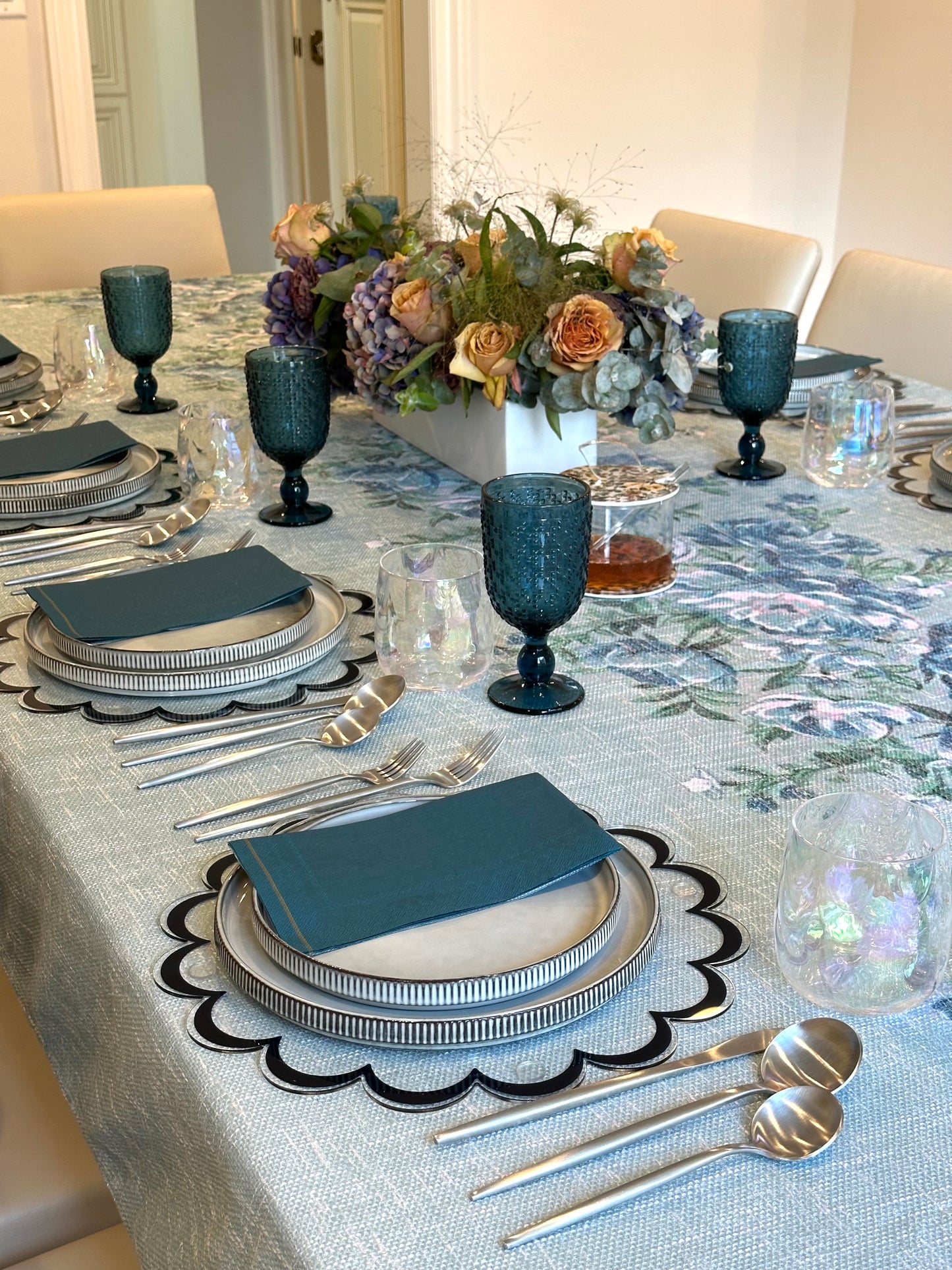 Green x Green floral design (down center)