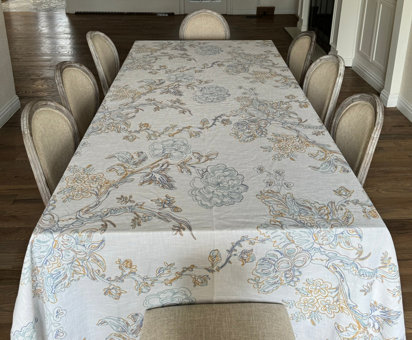 Dreamy Beach Floral Burlap