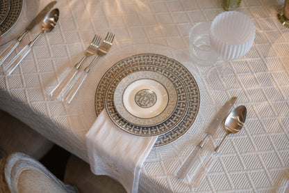 Diamond Textured Soft Cloth with Scallop
