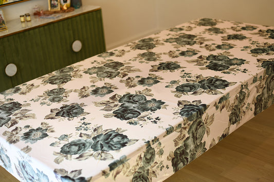 Green Floral, Velvet