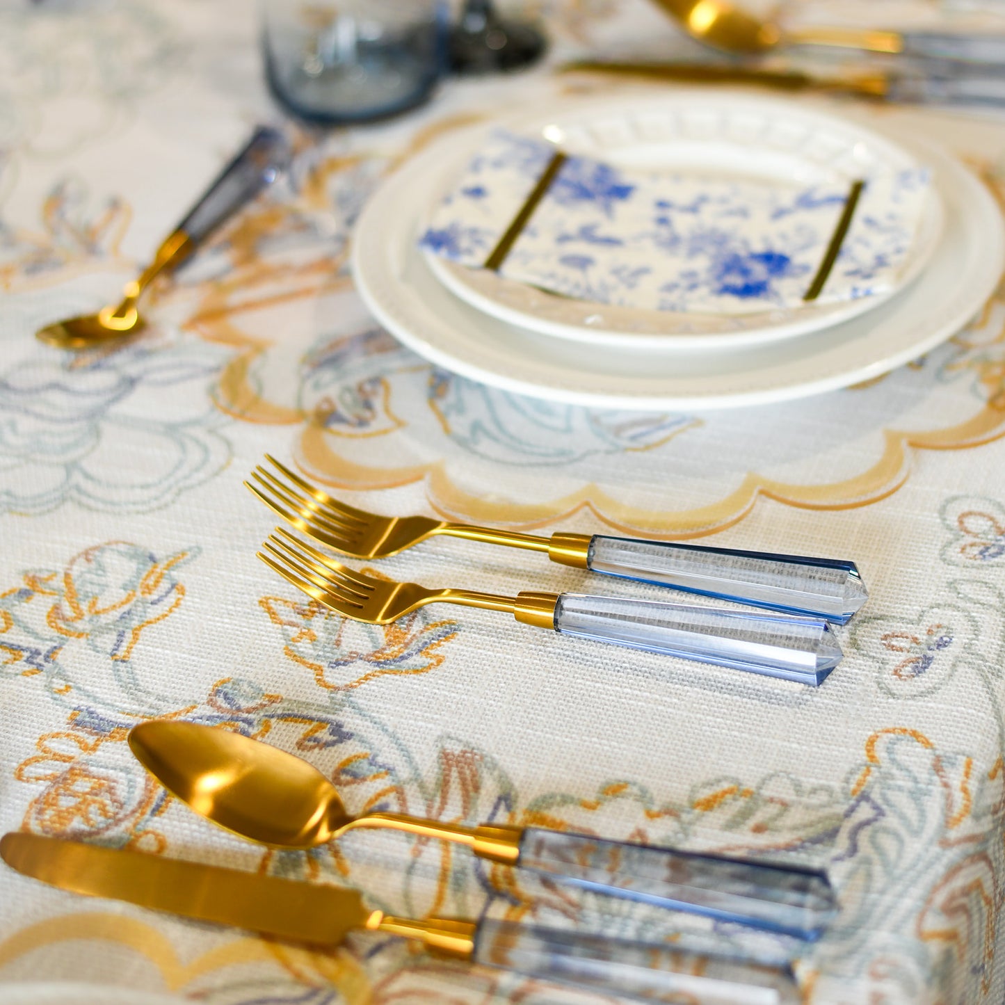 Dreamy Beach Floral Burlap