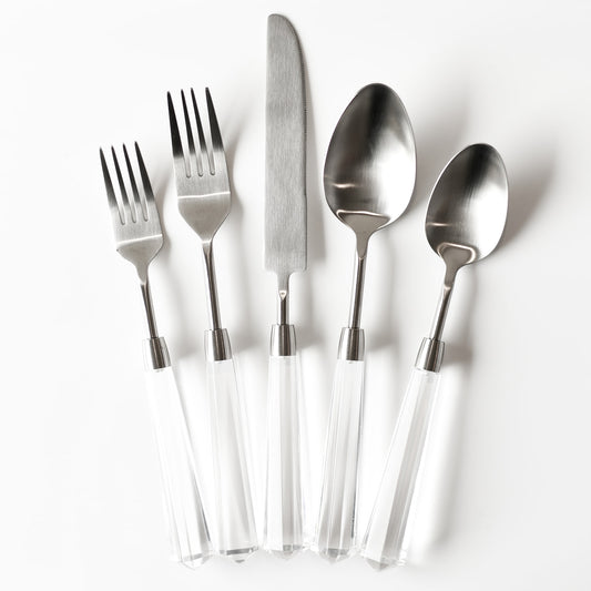Acrylic Luxury Cutlery - Clear