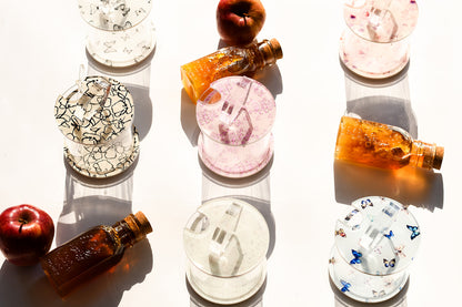 Pink Floral Honey Dish