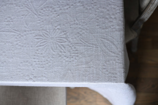 Silver flower silhouette