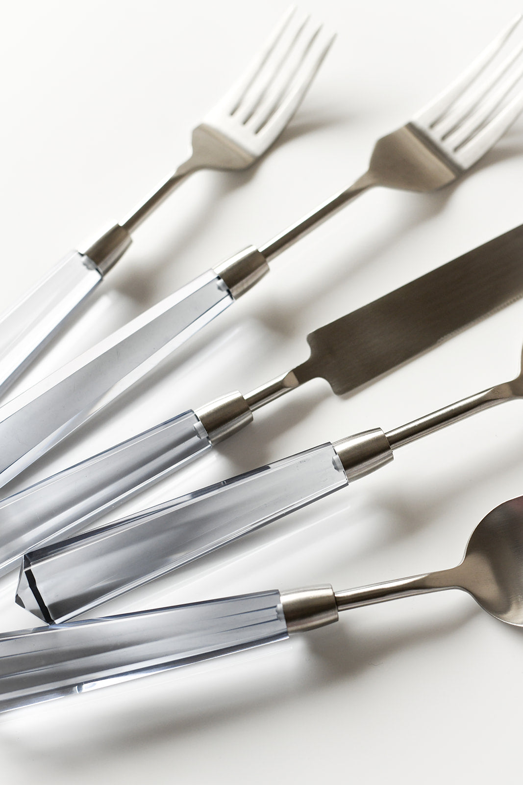 Acrylic Luxury Cutlery - Navy Greyish