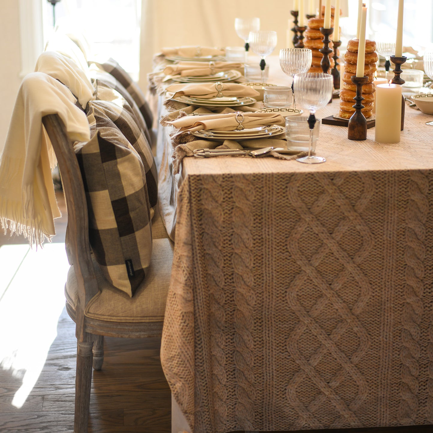 Velvet Cable Print in Cashew with Pen Kunstler