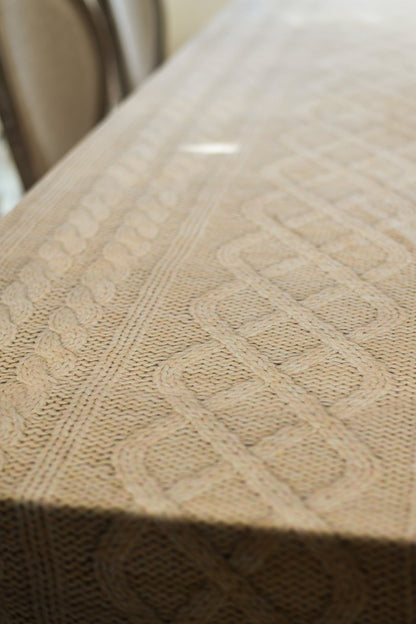 Velvet Cable Print in Cashew