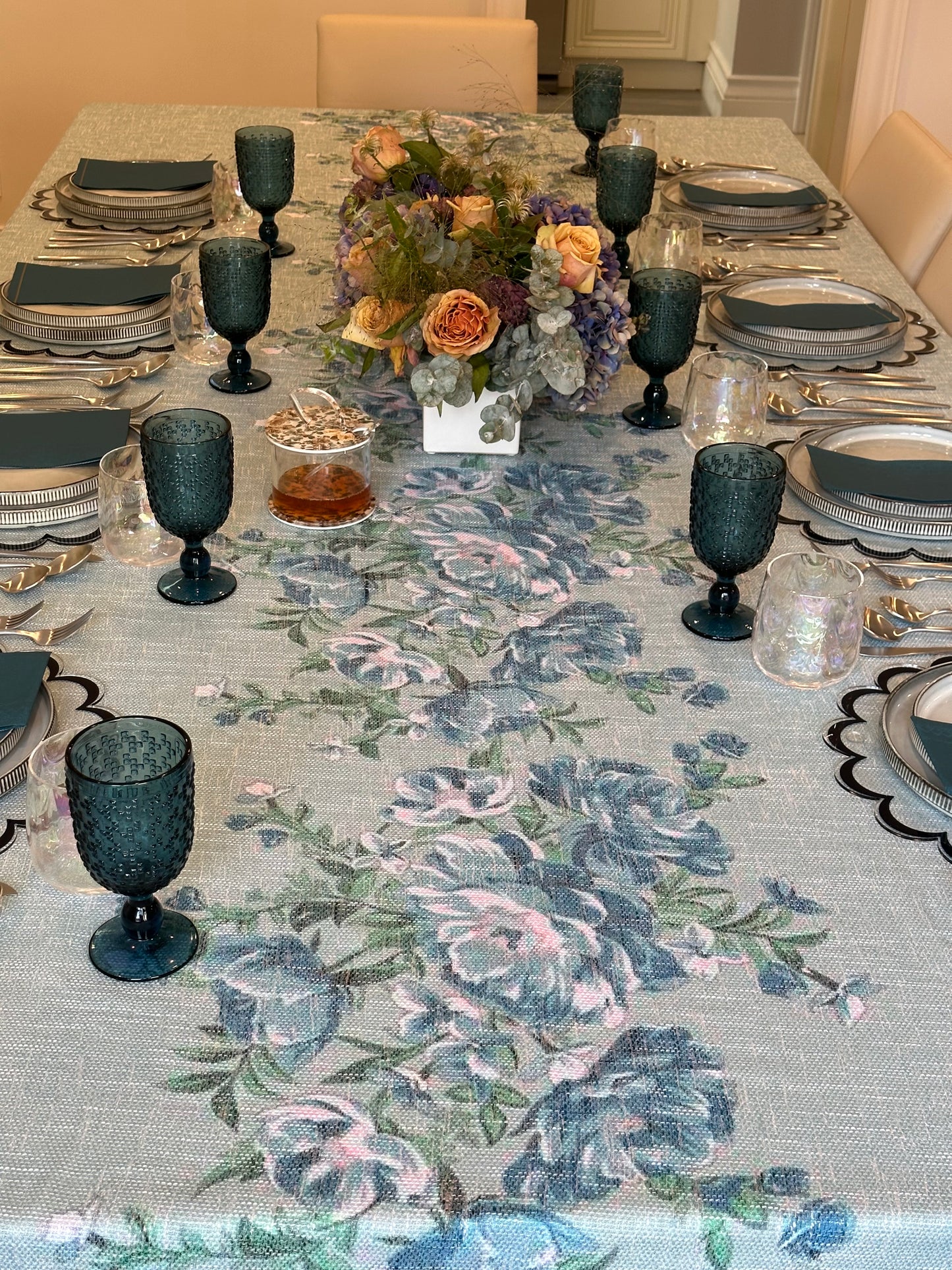 Green x Green floral design (down center)