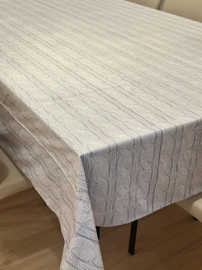Velvet Cable Print in White